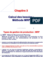 Chapitre 3 Calcul Des Besoins MRP PDF