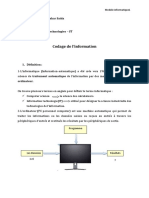 Cours 1ere Année ST Informatique 1 Introduction