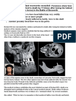Richard III's Brutal Last Moments Revealed