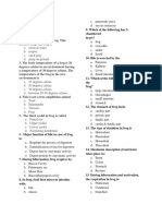 MCQs - Frog - External Features and Digestion