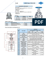 Cast Steel Gate Valve: ANSI Class 150 & 300 ANSI Class 150 & 300