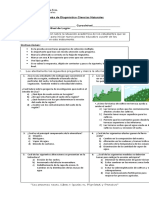 Diagnostico Ciencias 6° Basico