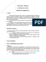 Síntese Capítulo 11 A Crónica de D. João I de Fernão Lopes