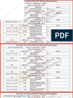 MSBTE Timetable For Winter 2021 Examination 5th Semister All Branches