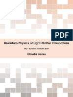 Quantum Physics of Light-Matter Interactions