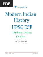 Modern Indian History: Upsc Cse