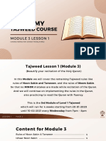 Tajweed Module 3