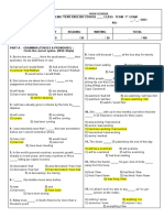 Upper Intermediate Exam Grammarvocabularyreadingwr Grammar Drills Reading Comprehension Exercises Tes - 138863