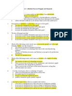 Chapter 4: (Market Forces of Supply and Demand) Section A