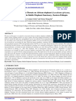 Study On Conservation Threats On African Elephant (Loxodonta Africana, Blumenbach, 1797) in Babile Elephant Sanctuary, Eastern Ethiopia