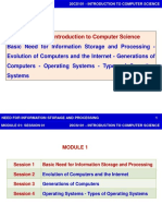 20CS101 - S1 - Need For Information Storage & Processing