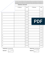 Score Sheet Basket Ball