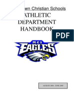 Middletown Christian Schools: Athletic Handbook