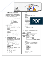 Operadores Matemáticos Junior 5to