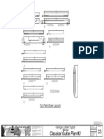 Top Plate Brace Layouts: Classical Guitar Plan #3