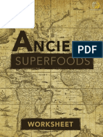 Ancient Superfoods Worksheet