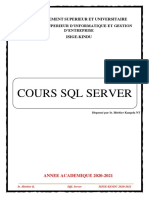 Cours de SQL SERVER