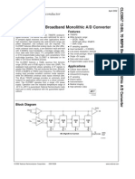 CLC5957 12-Bit, 70 MSPS Broadband Monolithic A/D Converter: General Description Features