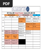 EDT Cours TD SMC3