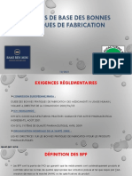 Principes de Base Des Bonnes Pratiques de Fabrication