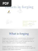 Defects in Forgings