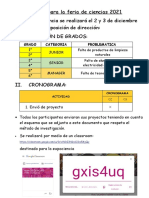 Bases para La Feria de Ciencias 2021