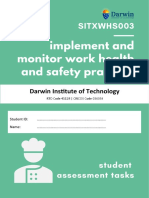 SITXWHS003 Student Assessment Tasks