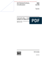 International Standard: Coal and Coke - Calculation of Analyses To Different Bases