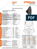 PRV Audio 8MR400 NDY Datasheet