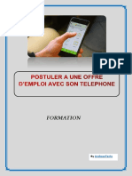 Postuler À Une Offre Avec Son Téléphone