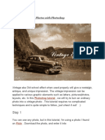 Vintage Effects On Photos With Photoshop: Step 1