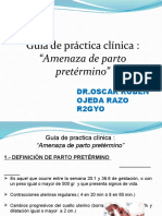 Guía de Práctica Clínica:: "Amenaza de Parto Pretérmino"