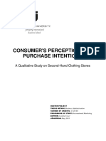 Consumer'S Perception and Purchase Intentions: A Qualitative Study On Second-Hand Clothing Stores