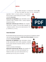 Catalogo de Productos Coca Cola