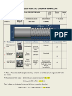 Proceso de Rosca Triangular Taller