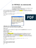 0350 Mysql en Mode Console Interactif