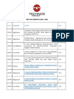 Ieee Vlsi Projects 2021-2022: S. No Domain Title Year