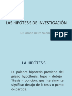 Las Hipótesis de Investigación