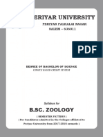 Periyar University: B.Sc. Zoology