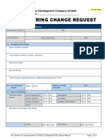 Engineering Change Request: Oil & Gas Development Company Limited