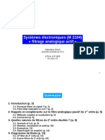 Filtrage Analogique