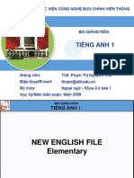 Bài Giảng Môn Tiếng Anh 1 - 2009