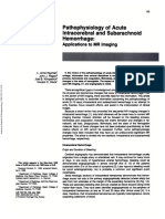 Pathophysiology of Acute Intracerebral and Subarachnoid Hemorrhage: Applications To MR Imaging