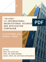 Proceeding Book: "Iarcsas" 1St International Architectural Sciences and Application Symposium