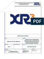 Manual de Control de Riesgos en Trabajos en Altura en Postacion