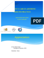 Emergency Care in Aesthetic Medicine Practice: Mohd Shakir Bathusha Plastic Surgeon