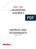 Matrices and Determinant