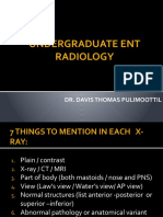 Undergraduate Ent Radiology: Dr. Davis Thomas Pulimoottil