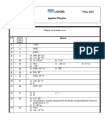 Lahore Applied Physics: Numerical Answers