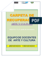 Carpeta de Recuperación - Arte y Cultura - 1° y 2° - Ciclo Vi